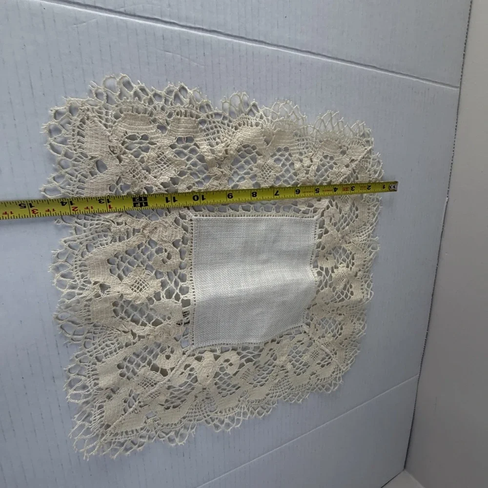 Vintage Doilie Valma Liikkanen Victorian Cream White Lace 1 PC 14
